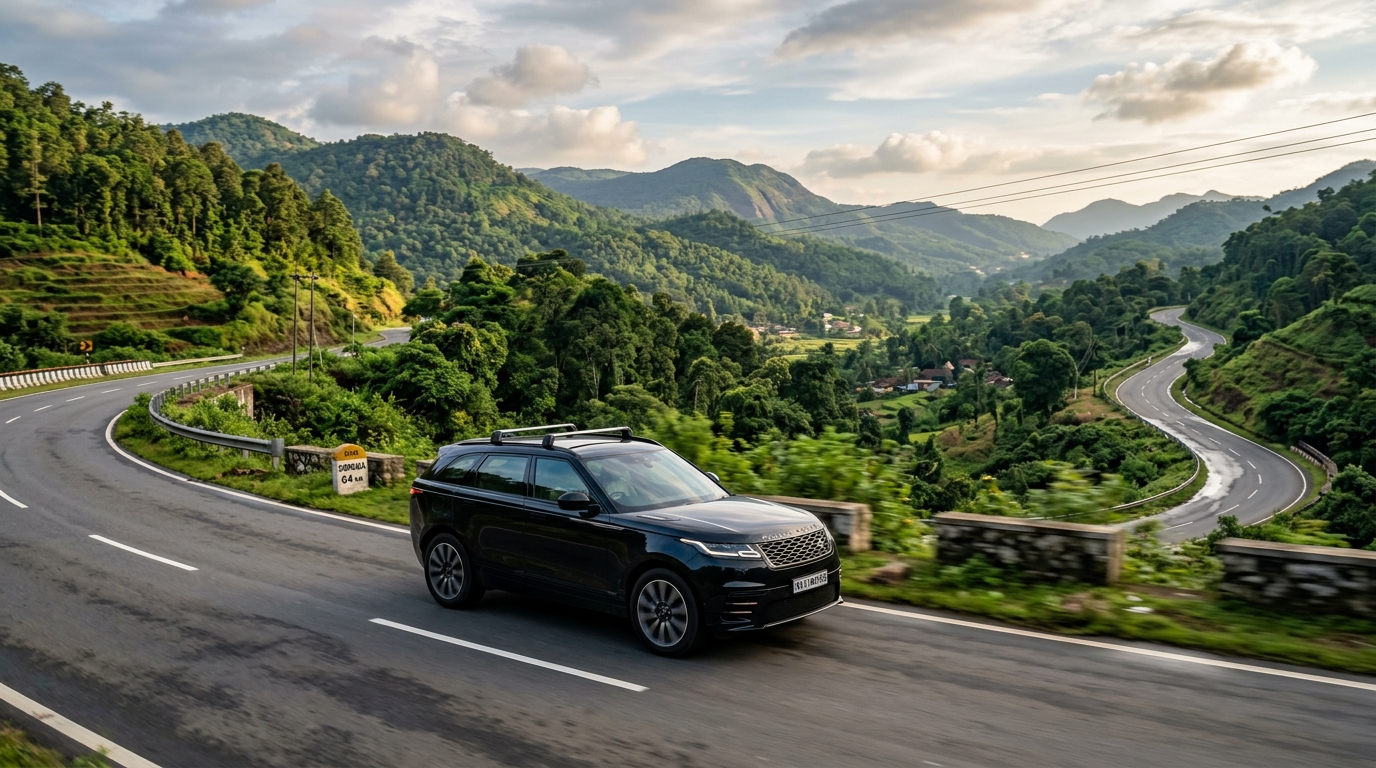 Premium SUV travelling